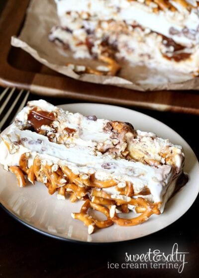 sweet and salty ice cream terrine