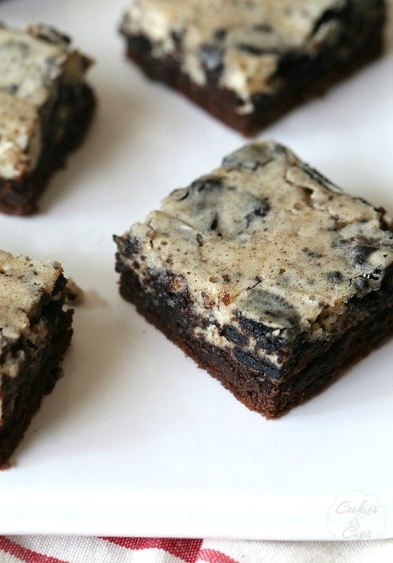 Cookies and Cream Chess Squares - Cookies and Cups