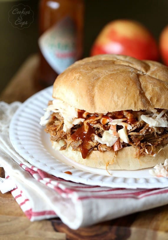 Slow Cooker Chipotle Pulled Pork with Apple Slaw