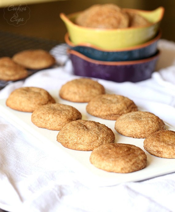 Pumpkin Spice Snickerdoodle cookies