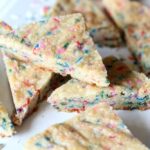 Funfetti Shortbread...a simple classic cookie made extra fun with loads of sprinkles!