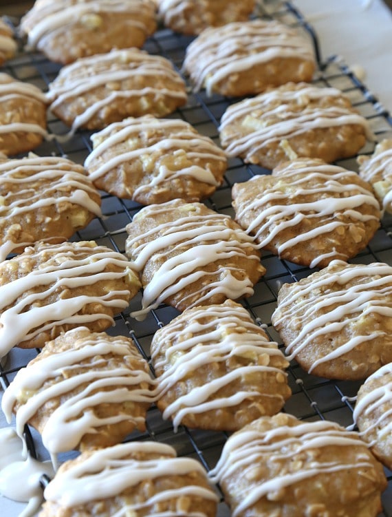 Iced Applesauce Oatmeal Cookies