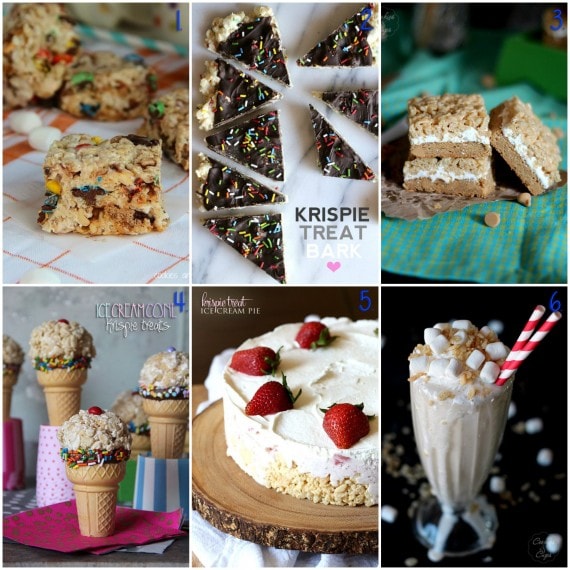 20 + Recipes for Rice Krispie Treats from Cookies & Cups