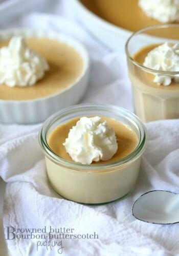 Browned Butter Bourbon Butterscotch Pudding...you'll never make pudding from a boxed mix again!!