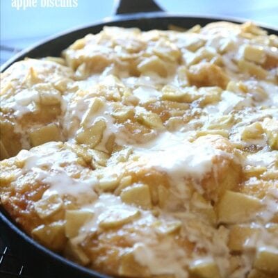Skillet Apple Biscuits - Cookies and Cups