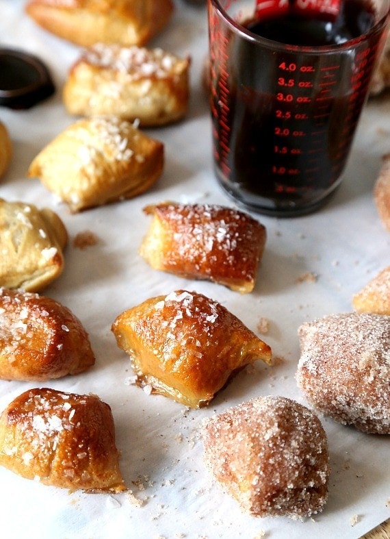 Soft Pretzel Bites... Salty or CInnamon Sugar these are SO AMAZING!!