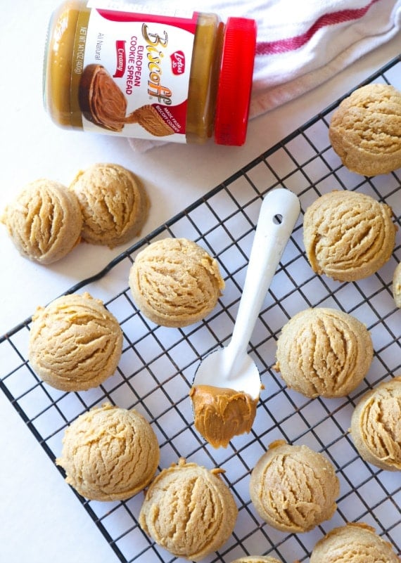 Biscoff Cloud Cookies...soft, thick and loaded with Biscoff flavor! Super easy too!