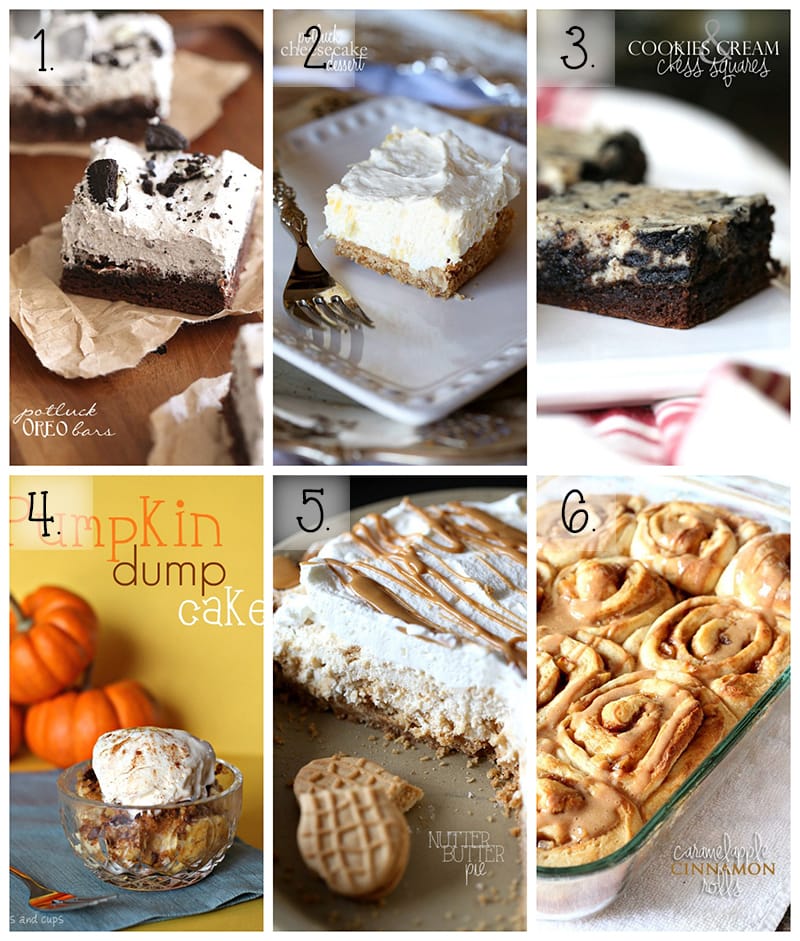 Potluck Desserts - Cookies and Cups