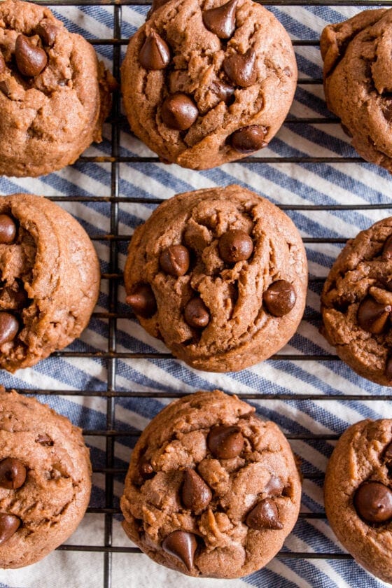 Soft Double Chocolate Pudding Cookies