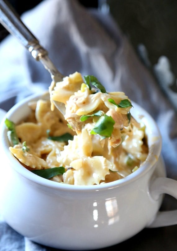 Cheesy Chicken and Bow Tie Pasta...a simple totally yummy weeknight dinner!