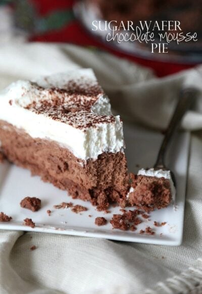 sugar wafer chocolate mousse pie