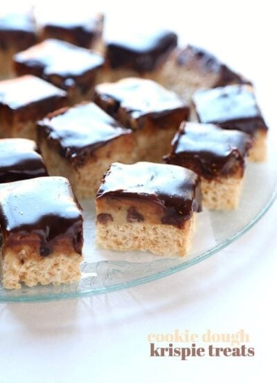 cookie dough krispie treats