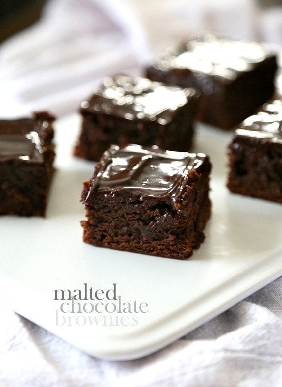Image of Malted Chocolate Brownies
