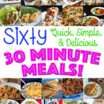 Sixty 30 minute meals collage