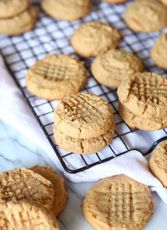 Honey Whole Wheat Peanut Butter Cookies