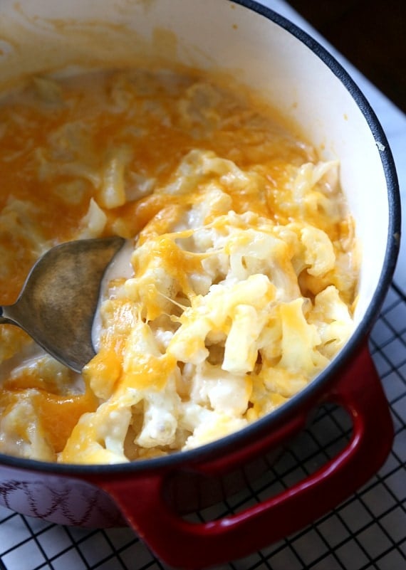 Smoky Gouda Cauliflower "Mac and Cheese".. there is no pasta involved and you won't miss it AT ALL!! SO delicious!!!!