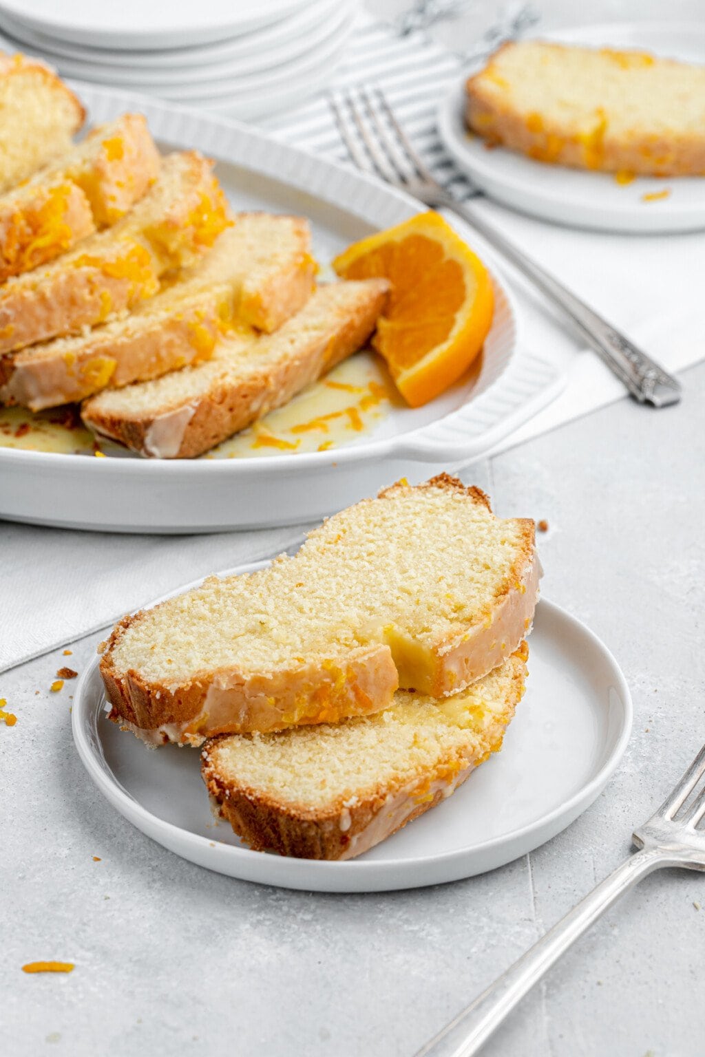 Glazed Orange Pound Cake Recipe Cookies and Cups