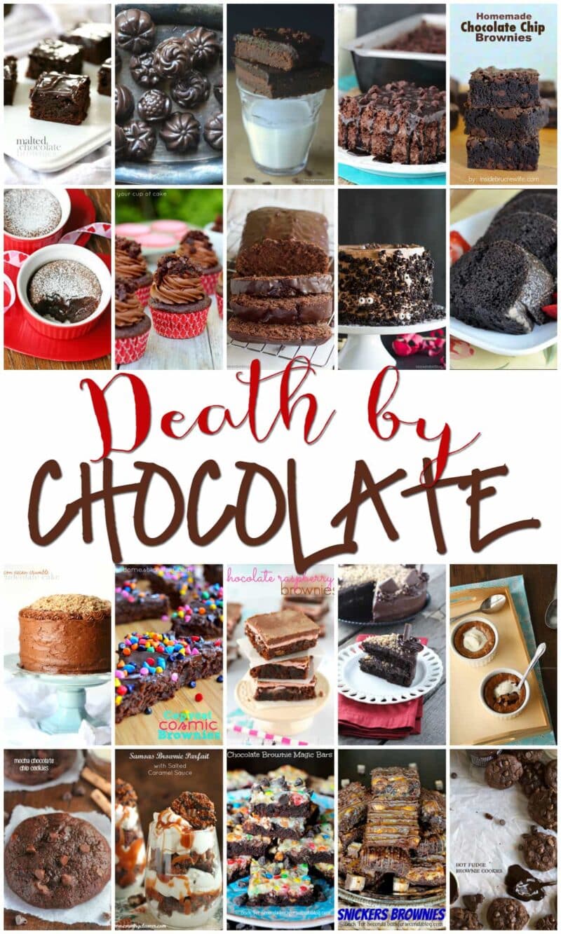 death by chocolate recipe round up