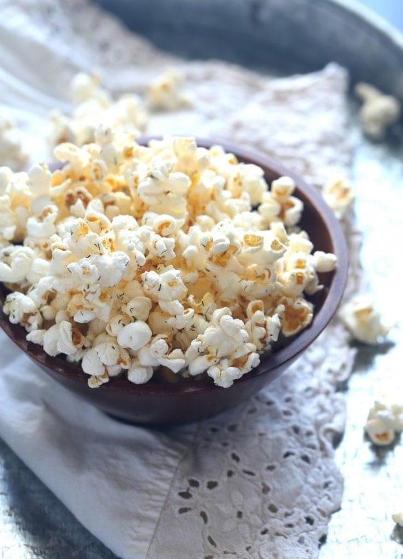 Salt and Vinegar Popcorn! Super easy and delicious!