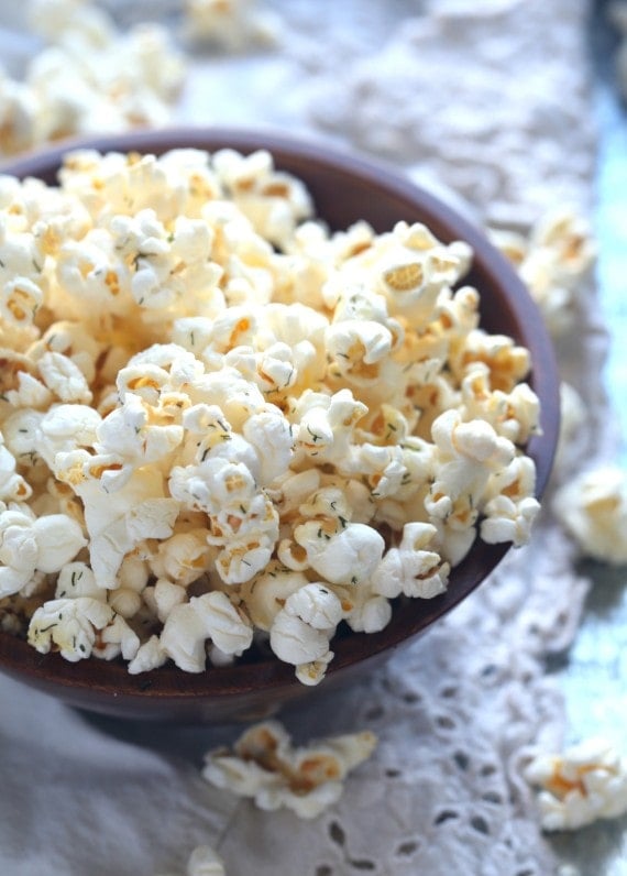 Salt and Vinegar Popcorn! Super easy and delicious!