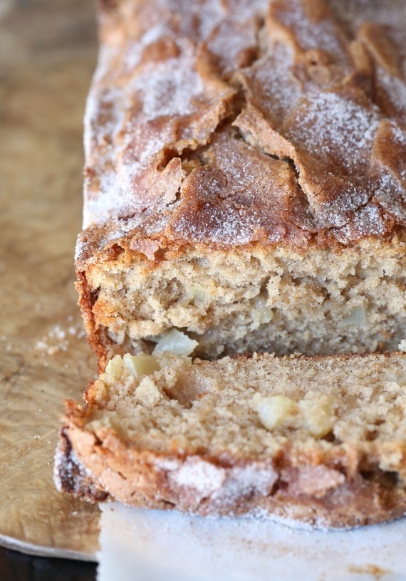 Snickerdoodle APple Bread. CRAZY GOOD and makes your house smell amazing while it's baking!!