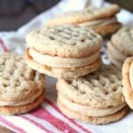 Copycat Do-Si-Dos Recipe... the popular Peanut Butter Sandwich Girl Scout cookie that you can easily make at home and it's SO much better!