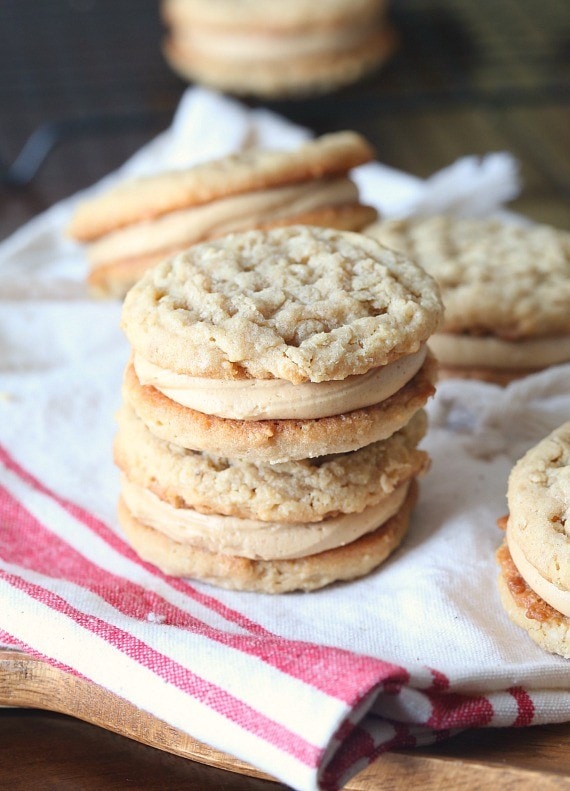 Copycat Do-Si-Dos Recipe... the popular Peanut Butter Sandwich Girl Scout cookie that you can easily make at home and it's SO much better!