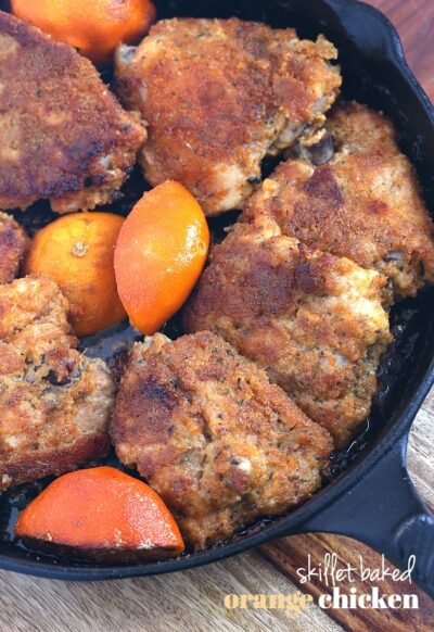 skillet baked orange chicken