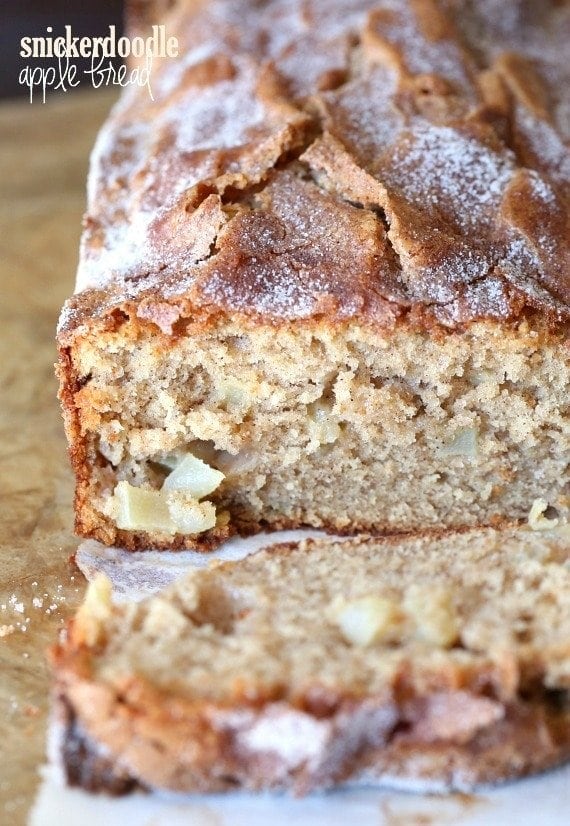 Snickerdoodle Apple Bread. CRAZY GOOD and makes your house smell amazing while it's baking!!