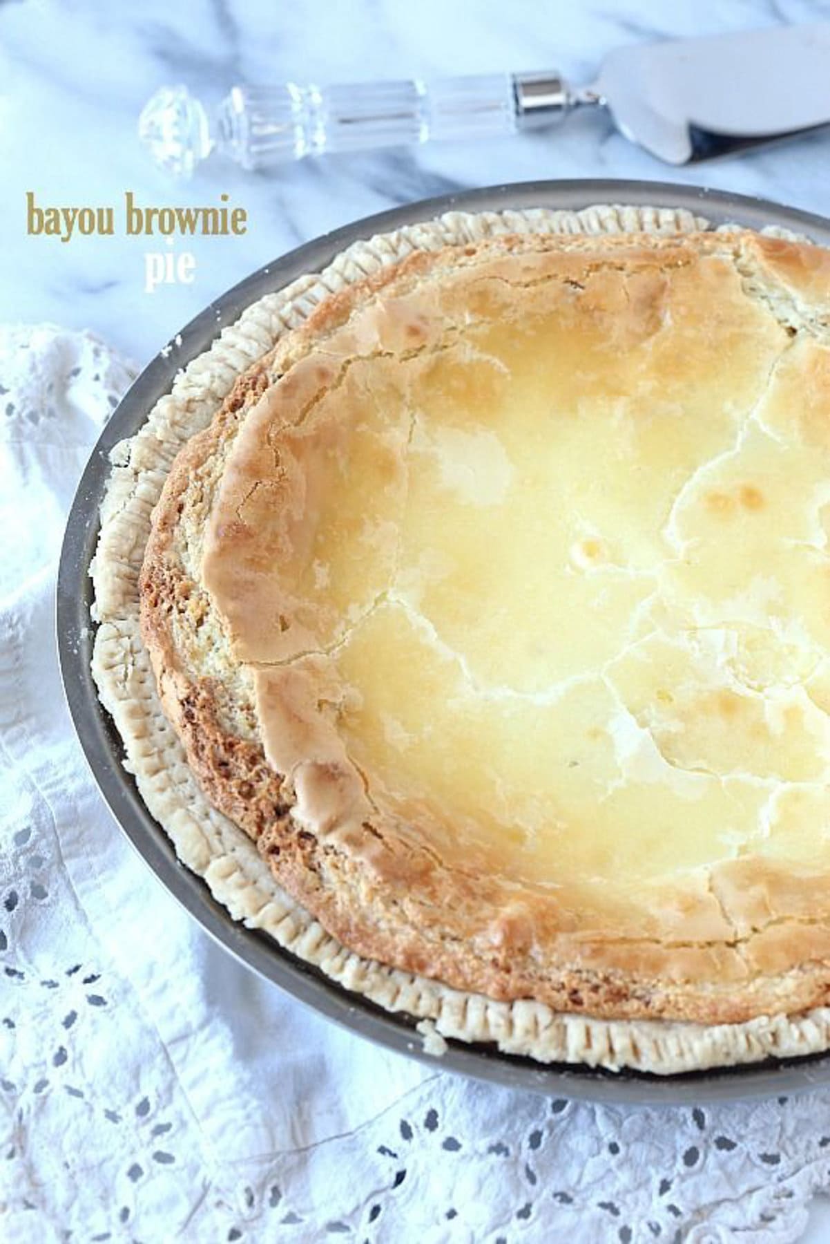 Bayou Brownie Pie Pinterest Collage