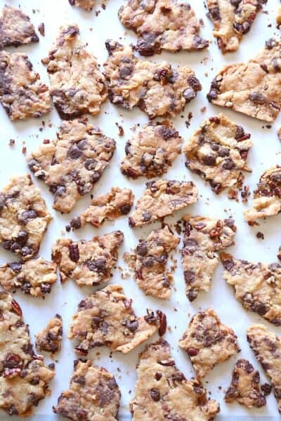 chocolate chip cookie brittle