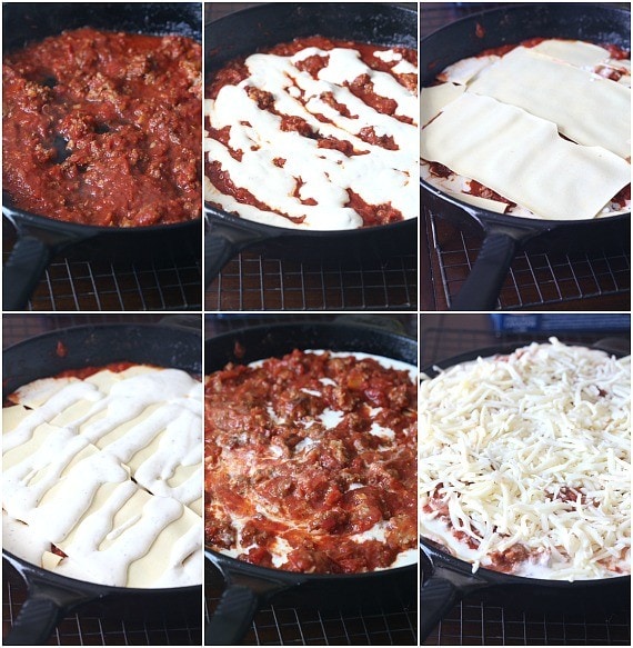 lasagna collage