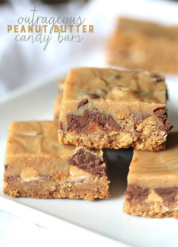 Image of Outrageous Peanut Butter Candy Bars