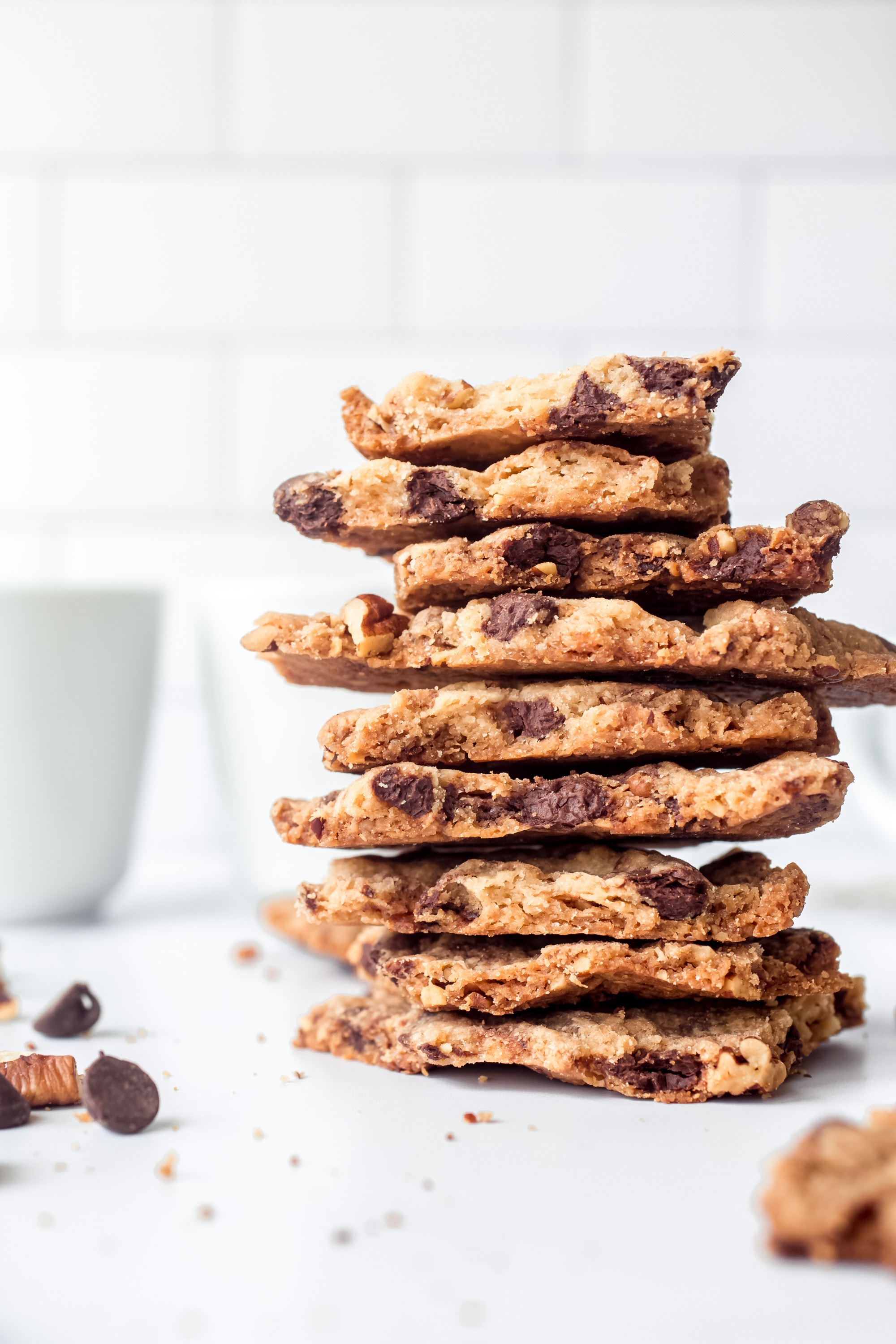 Easy Chocolate Chip Cookie Brittle Cookies and Cups