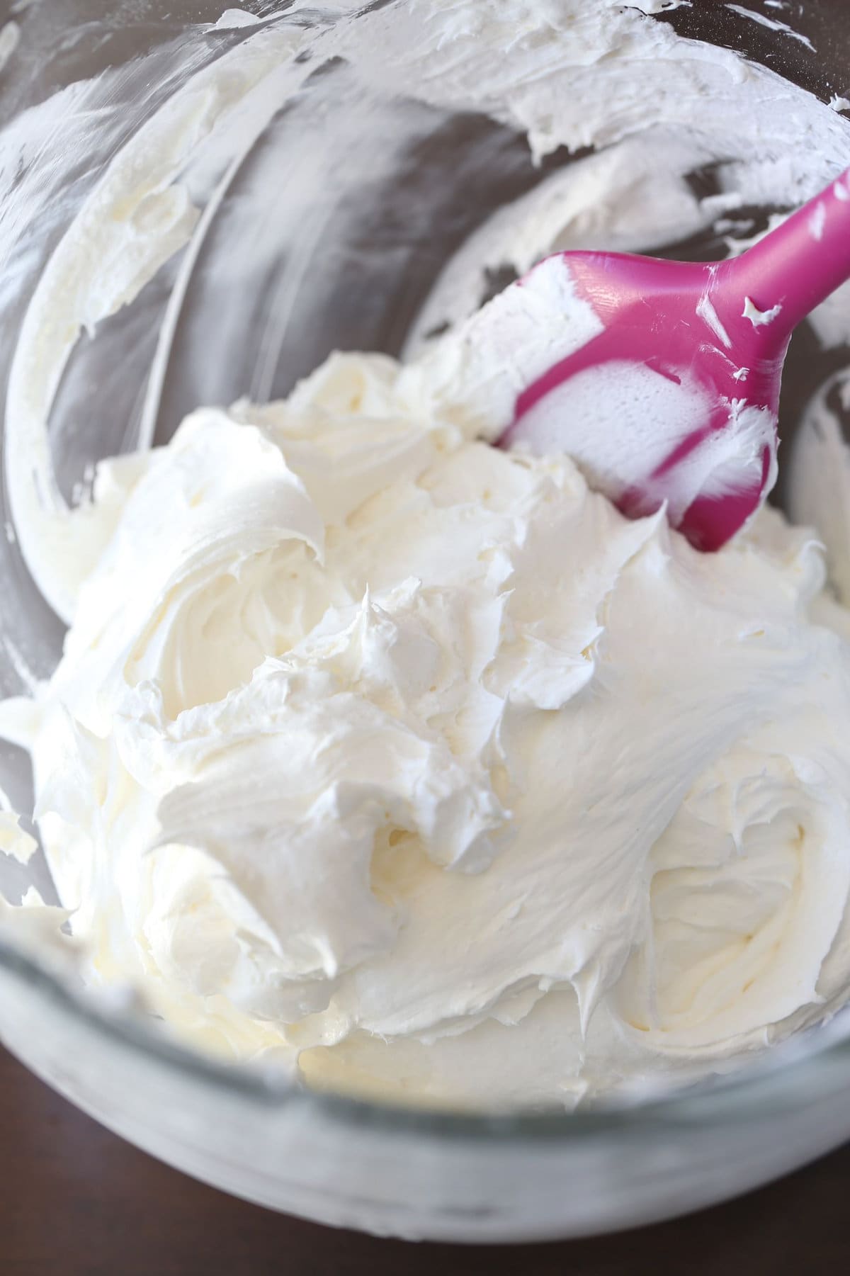 Whipped cream in a bowl.