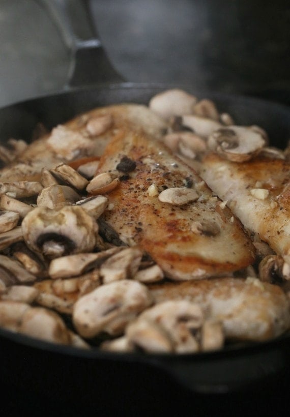 This Skillet Balsamic Garlic CHicken is an easy and incredibly flavorful dish! We love this!