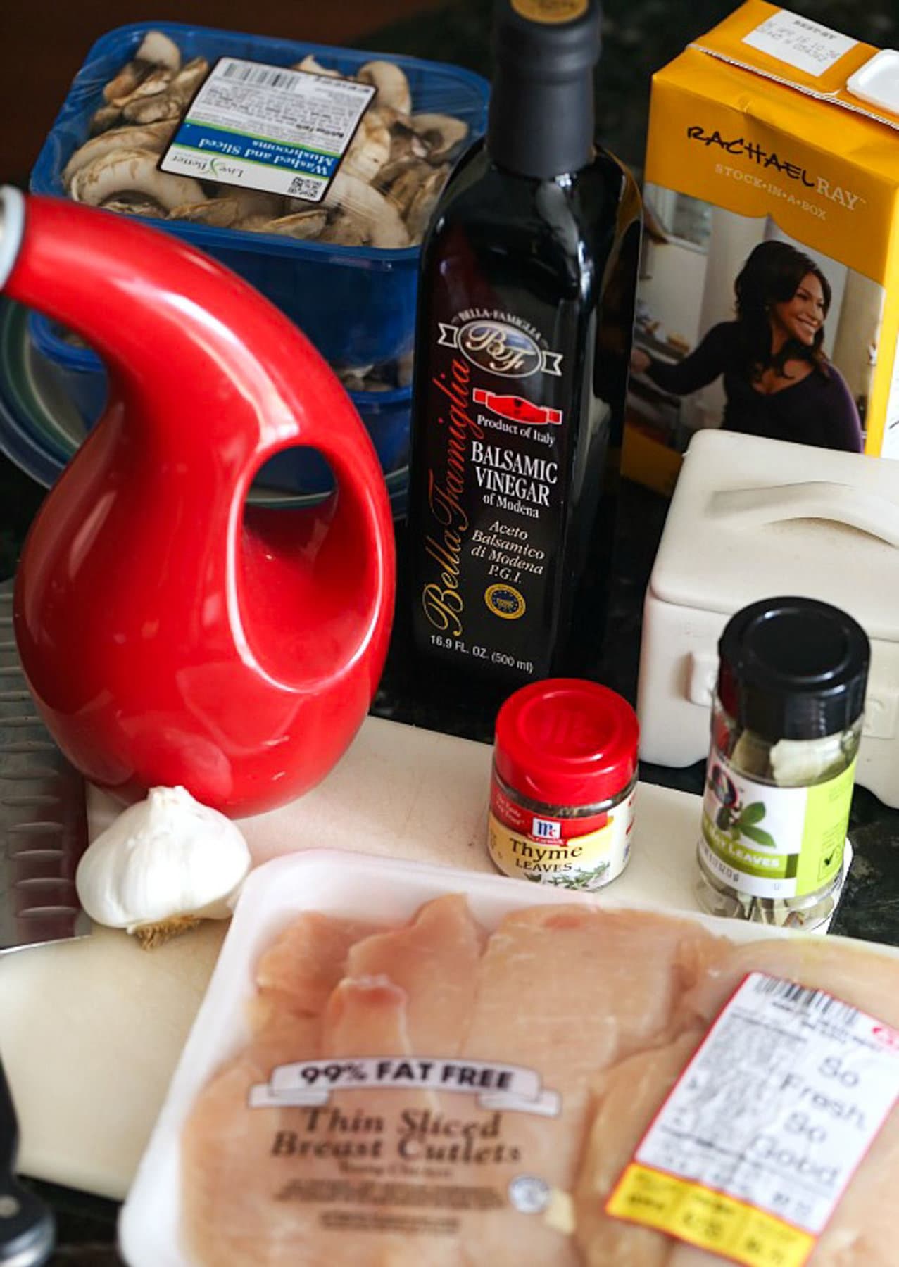 Ingredients for Skillet Chicken Balsamic Chicken