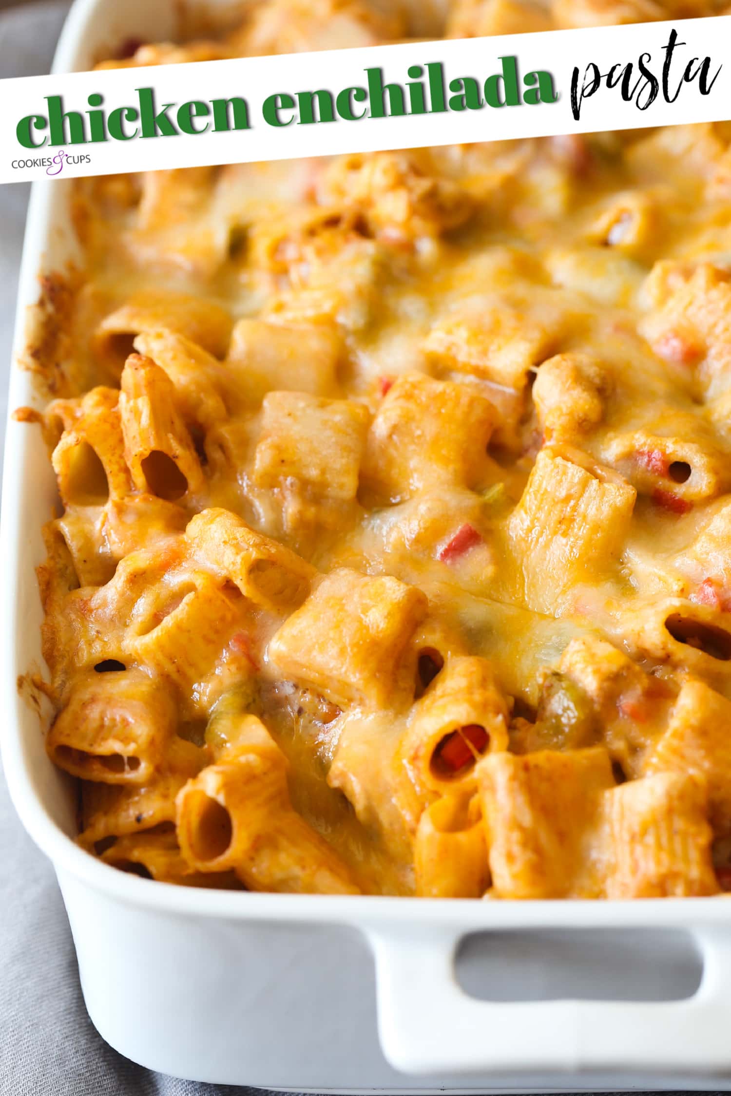 Chicken Enchilada Pasta pinterest image