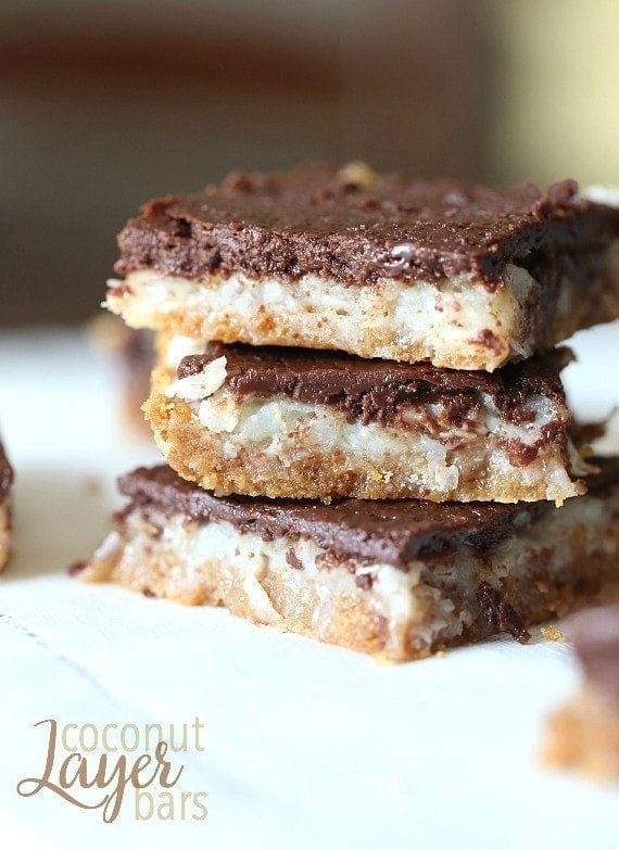These Coconut Layer Bars are so sweet, rich and simple to make!