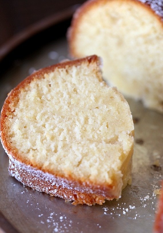 This Kentucky Butter Cake is CRAZY moist, buttery and coated with a sweet buttery glaze that crusts the outside and soaks into the cake making it amazing for days. Simply amazing!