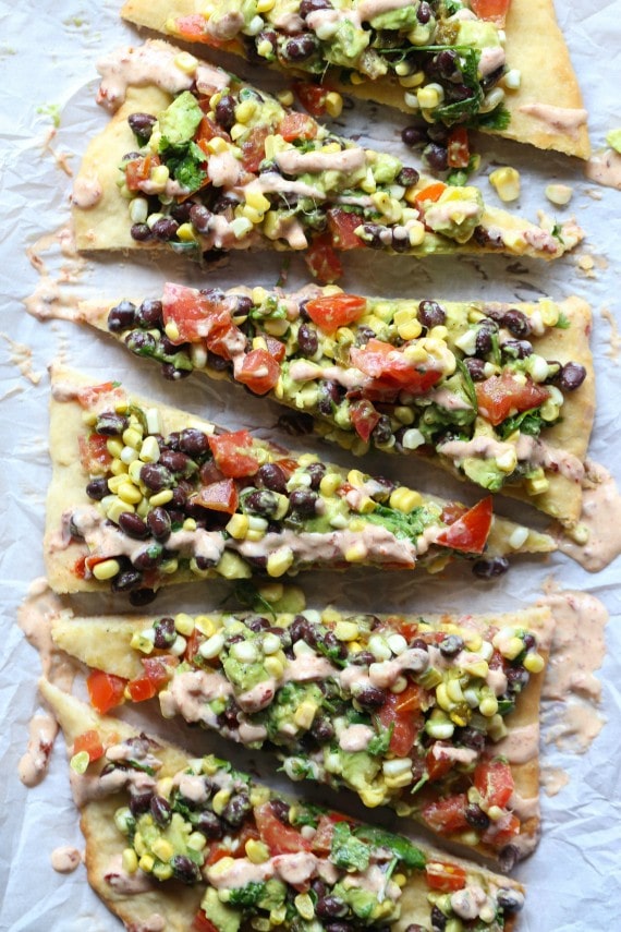 Cowboy Caviar Pizza | Easy Tex-Mex Appetizer Recipe with Fresh Veggies