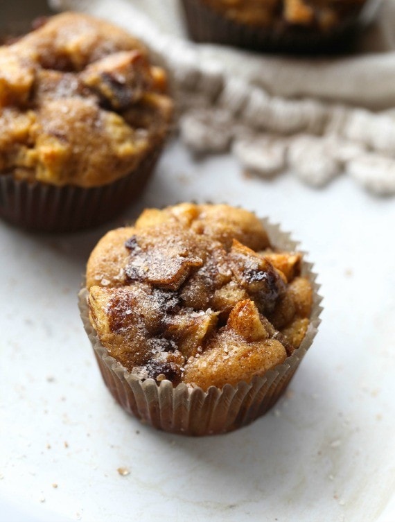 French Toast Muffins...easy, delicious and moist muffins topped with a sweet Cinnamon Swirl French Toast Streusel.