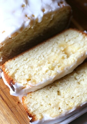 This Lemon Curd Pound Cake is soft, rich and buttery. It has a hint of lemon zest and is swirled with lemon curd. And finally it's topped with a Limoncello Glaze that is to die for!