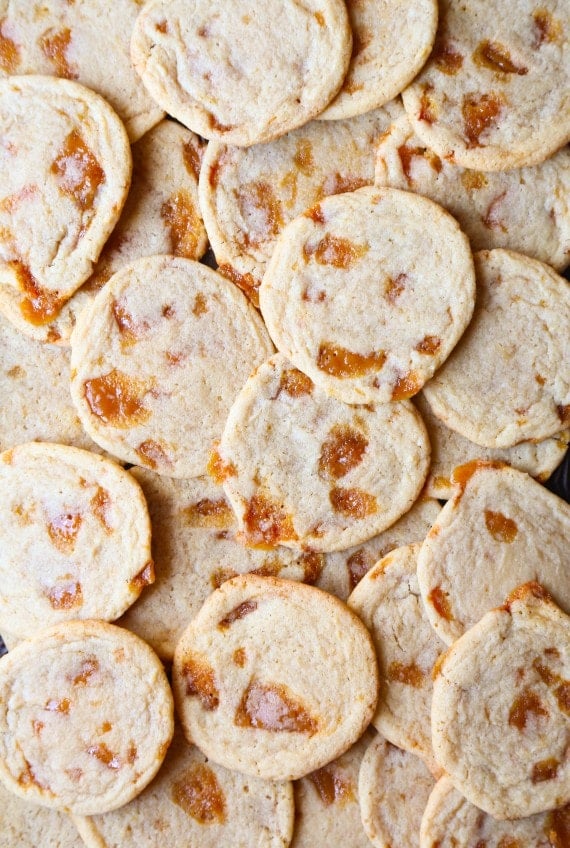 These Butter Crunch cookies are a favorite in my house. My mom used to make them and they are buttery, chewy and loaded with homemade toffee!!