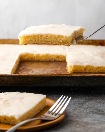 Buttermilk Sheet Cake | Cookies and Cups