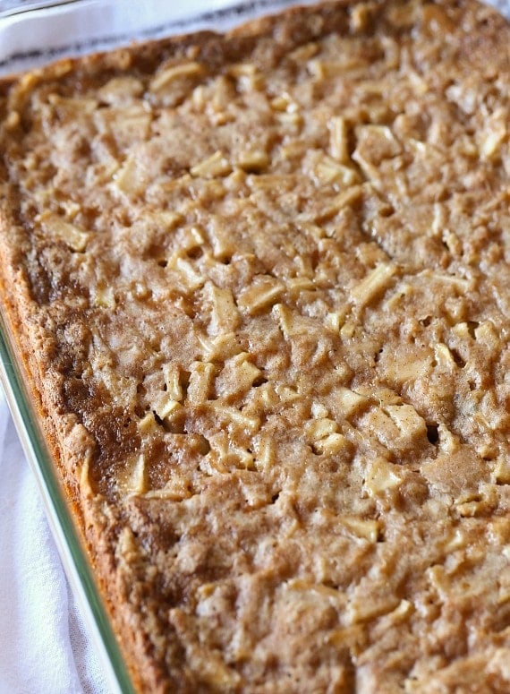 German Apple Cake with Fluffy Buttermilk Frosting