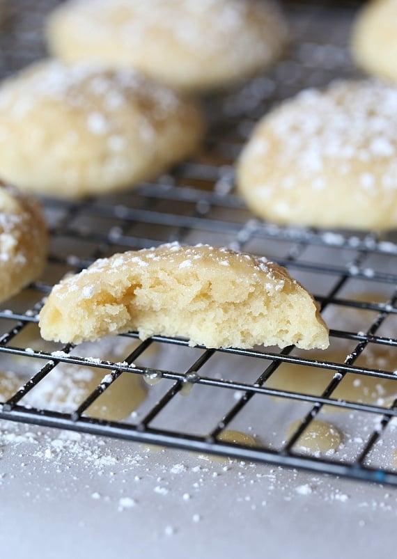 These Kentucky Butter Cake Cookies are a fun spin on my SUPER popular recipe for Kentucky Butter Cake. They're soft, buttery, glazed and just like little bites of delicious cake!