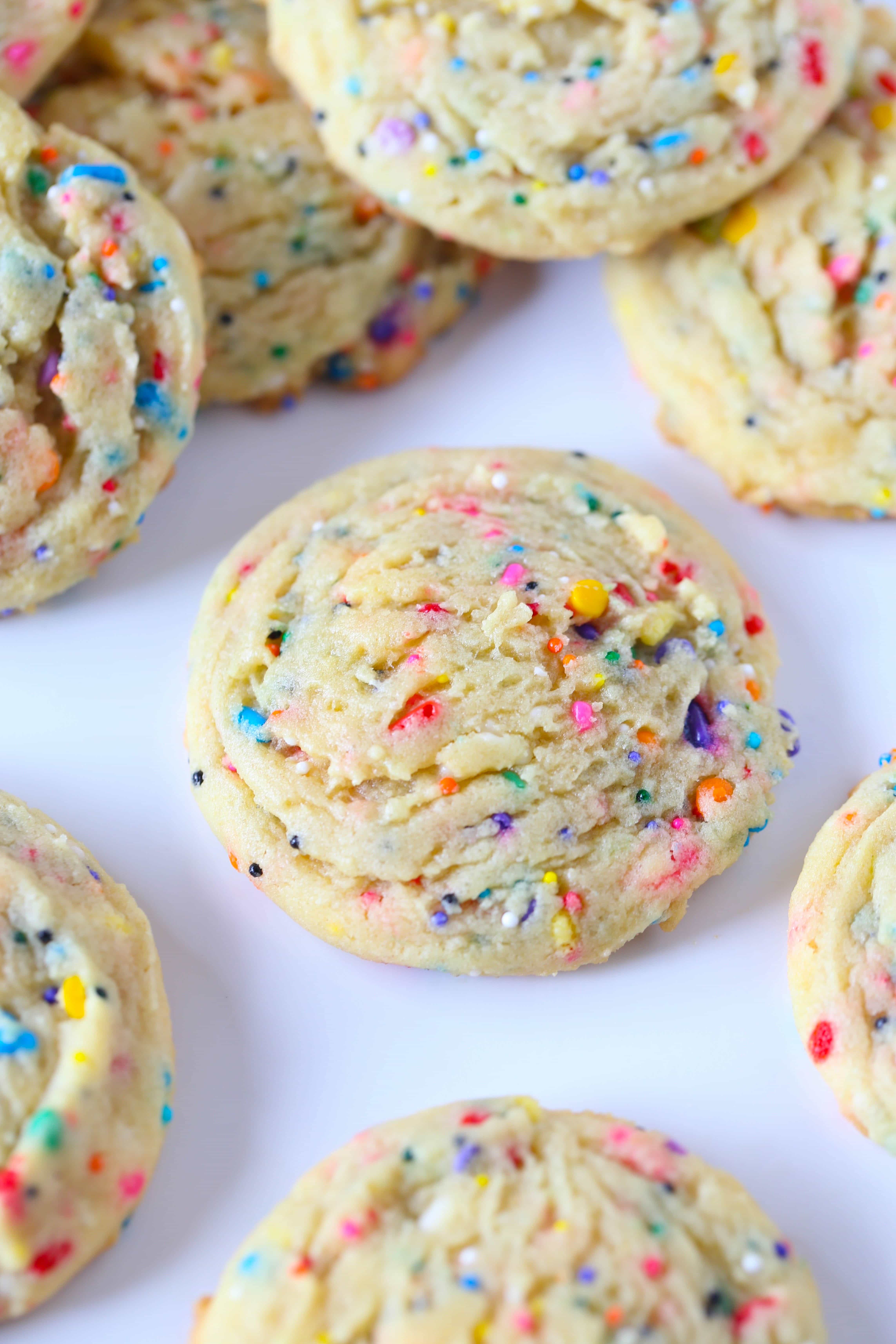 Super Soft Sprinkle Pudding Cookies 