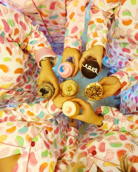 PJ Party with Retro Bakery Cupcakes and PJ Salvage Jammies!