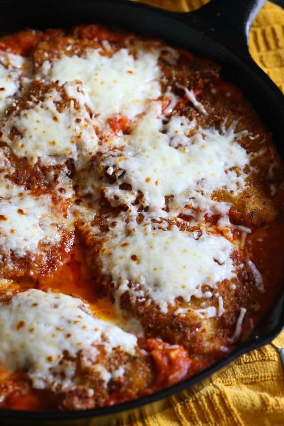 Skillet Chicken Parmesan | cookies and cups | Bloglovin’